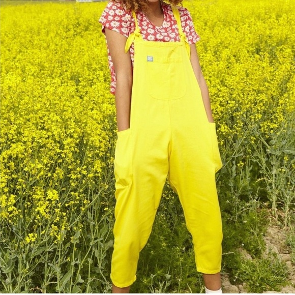 Lucy & Yak Pants - Lucy & yak yellow twill overalls 12